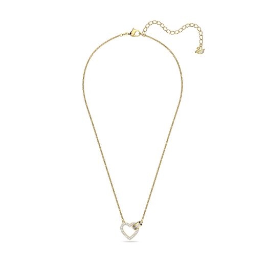 Swarovski Lovely necklace Heart, White, Gold-tone plated - Mint by Baldwins